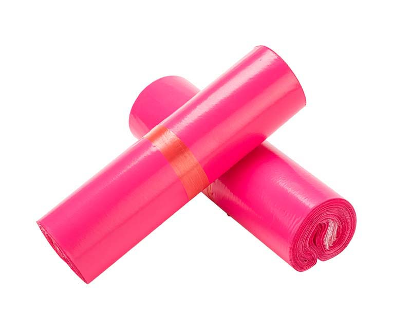 陵水玫红色快递袋-02